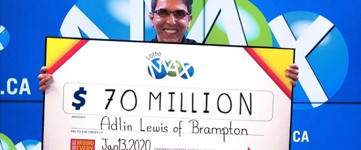 Adlin Lewis, un hombre de Brampton (Canadá), gana 70 millones de dólares en la Lotto Max