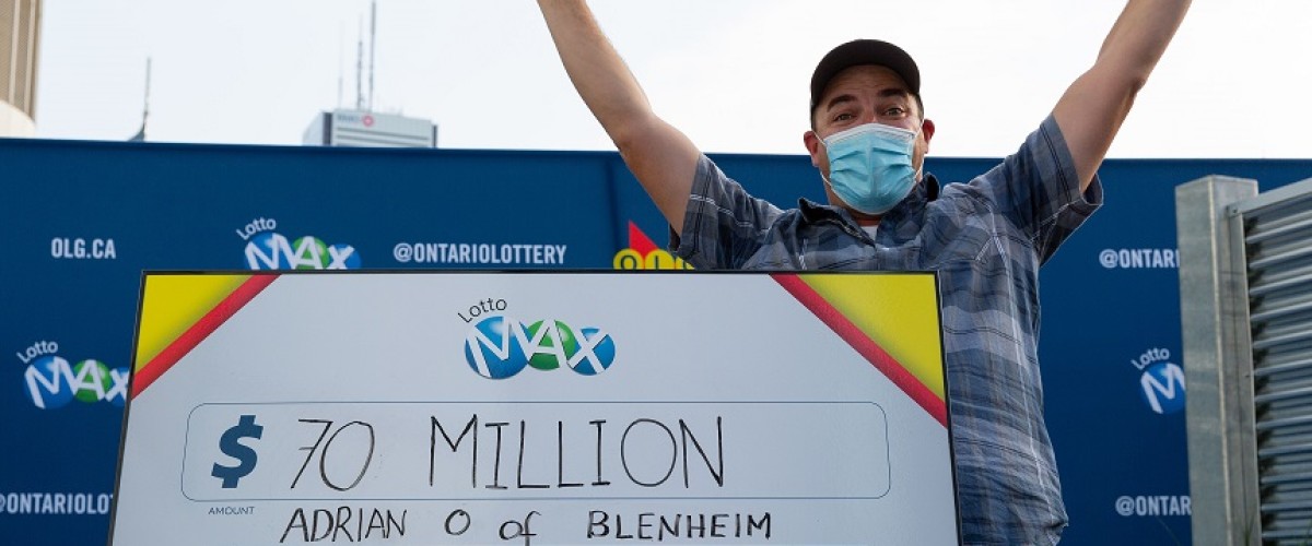 Un padre de Ontario reclama un bote de 70 millones en la Lotto Max