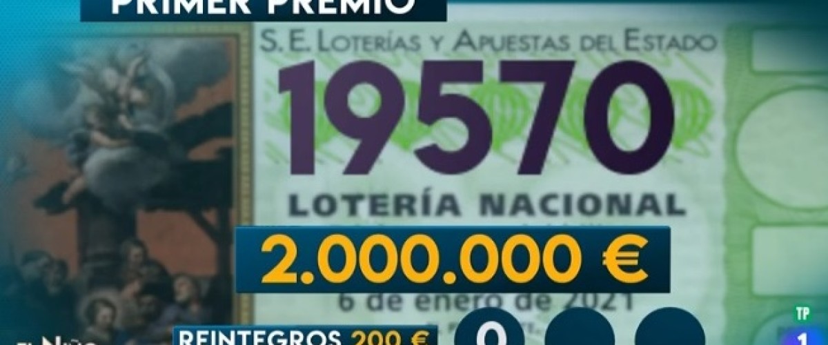 El número afortunado en la Lotería del Niño es el 19570
