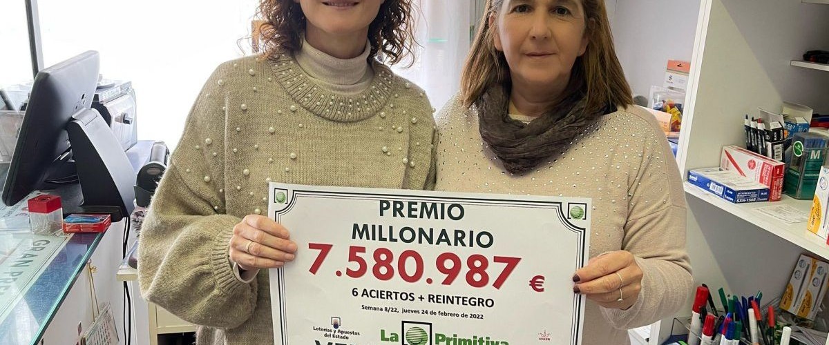 Más de 7,5 millones de euros de La Primitiva caen en manos de Alberto y Antonio